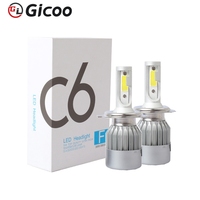 Nuevo Sistema de Iluminación Automotriz Superbleds, Faro Delantero con Chip LED COB C6, 36W 7600LM 6000K, Bombilla H1, DC9-32V, Luz Alta/Baja