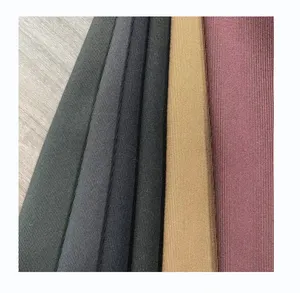 Hot sale Polyester spandex weft stretch corduroy fabric for outwear jacket suspender trousers