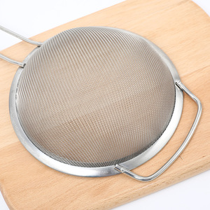 Stainless Steel Wide Rim Strainer 25Cm Multifunctional For Oil Soy Milk Baking Kitchen Tool - Product Image 2
