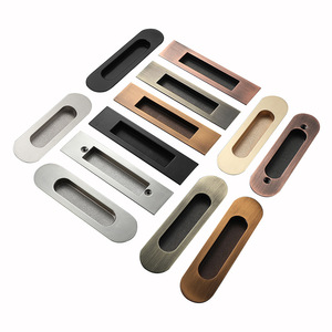 Poignée de porte coulissante encastrée minimaliste en alliage de zinc, poignée dissimulée pour armoire et porte de cuisine - Product Image 4