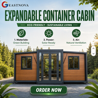 Maison conteneur préfabriquée extensible à double aile, module d'habitation spacieux pour le développement de gîtes ruraux et de centres de villégiature