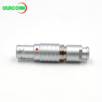 Vente directe d'usine des connecteurs OURCONN FGG 1B 4+1, prise coaxiale médicale, raccordement avec prise fixe 1B.