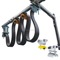 C30 C32 C40 C63 pont roulant robuste C Rail de voie I Beam Cable Trolley C Track Festoon System
