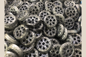 Roues de patineur industriel en polyuréthane roue en plastique roulettes transparentes en PU avec centre en PP pour patins à roulettes