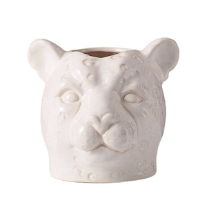 I più venduti Home Decor Handmade Farmhouse Animal vaso Ceramic Animal Series Home Decor Monkey Lion Deer Crafts vasi di fiori - Product Image 2