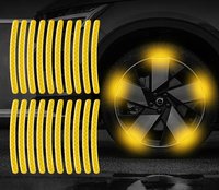 Autocollants pour pneus, autocollants pour jantes de voiture, autocollants réfléchissants pour pneus, autocollants réfléchissants qui brillent dans le noir, utiles