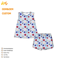 Ensemble 3 pièces en soie de lait Zhengpai pour garçons, sans manches, imprimé, confortable, vêtements d'été pour enfants, en stock, vente en gros OEM