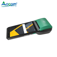 Bouton de Volume latéral de couleur verte, Terminal de point de vente Android tactile capacitif de 5.5 pouces avec étiquette thermique et imprimante de reçus