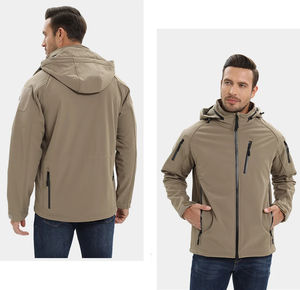 <span class=keywords><strong>Veste</strong></span> coupe-vent d'hiver à capuche pour homme, <span class=keywords><strong>veste</strong></span> <span class=keywords><strong>softshell</strong></span> imperméable, <span class=keywords><strong>veste</strong></span> de randonnée, <span class=keywords><strong>veste</strong></span> tactique de travail - Product Image 3