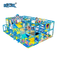 Aire de jeux intérieure de style océan pour enfants, jeux doux avec zone de repos, équipement de jeux intérieur doux
