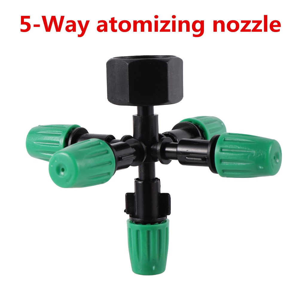 Boquillas de 5 vías con rosca hembra de 1/2"