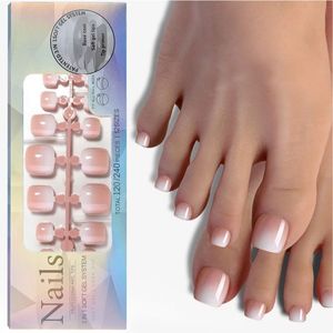 Boîte de 288 faux ongles en double forme pour extension de gel, modèles français, coussinets souples, outils de manucure - Product Image 3