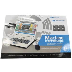 Enfants anglais et français bilingue <span class=keywords><strong>ordinateur</strong></span> portable apprentissage Machine jouet 130 activités apprentissage éducatif <span class=keywords><strong>ordinateur</strong></span> jouet avec souris - Product Image 4
