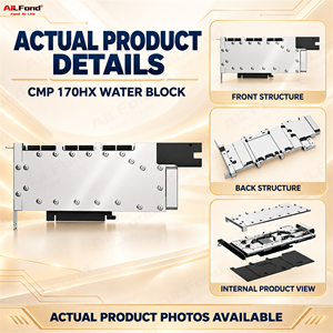 Kit de carte informatique CMP 170HX 8 cartes, système de refroidissement liquide personnalisé, configuration de serveur de calcul haute performance - Product Image 2