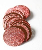 Guirlande à pois en forme de cercle argenté suspendu à pois Banderole décorative pour Noël Saint Valentin Anniversaire