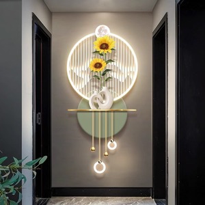 50*106CM di lusso High-End 3D girasole lampada da parete a LED decorazione per la casa appeso pittura <span class=keywords><strong>con</strong></span> arte <span class=keywords><strong>con</strong></span> motivo Still Life - Product Image 2