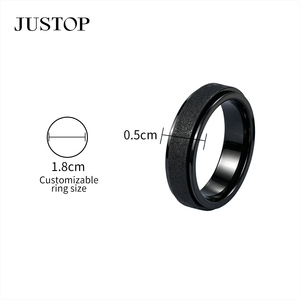 Anillo unisex de acero inoxidable con baño de oro, resistente al agua, hipoalergénico, para hombre, diseño de joyería de moda, OEM/OEM. - Product Image 3