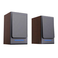Haut-parleur en bois 2.0 canaux Bluetooth 20W à grande puissance acoustique Hi-Fi pour PC