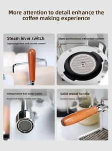 ماكينة إسبريسو نصف آلية متعددة الأغراض بنظام استخراج احترافي أبيض 58pro - Product Image 6