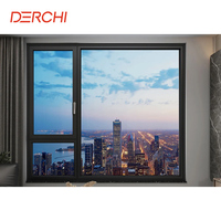 Ventanas de Aluminio con Doble Vidrio Aislante Acústico, Resistentes a Huracanes NFRC, Personalizadas