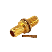 Cable de Antena LMR240, Cable Eléctrico Impermeable RF Coaxial, Conector Hembra SMA RF Coaxial para Montaje en Panel