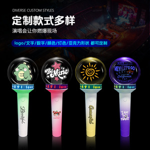 แท่งไฟ LED 15 สี พร้อมรีโมทคอนโทรล ไฟเรืองแสงแบบถือสำหรับคอนเสิร์ต ปาร์ตี้ อีสปอร์ต งานอีเว้นท์  โลโก้สั่งทำได้ วัสดุอะคริลิค - Product Image 4