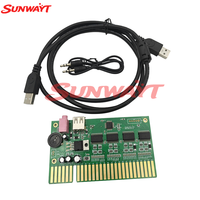 SUNWAYT SW-PS1 USB PC'den JAMMA'ya Dönüştürücü Kartı Ses Amplifikatörü Jetonlu Oyun Kontrol Kartı Win XP/7/10 Raspberry Pi için