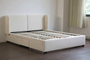 Мебель для спальни крылья изголовья мягкая кровать для хранения с ящиками - Product Image 3