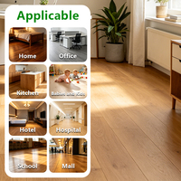 Parquet en chêne blanc préfini T&G 18 mm, grain de bois à trois couches, qualité ABC, antidérapant, conforme RoHS, idéal pour les zones à fort trafic