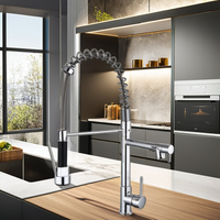 KAWAL Robinet de cuisine moderne en acier inoxydable Vente à chaud Nouveau produit Sortie d'eau sous pression Installation d'évier de cuisine à ressort