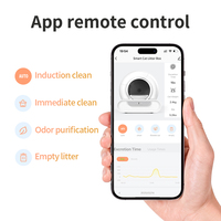 Bac à litière automatique autonettoyant LeLo Pets 65L extra large, toilette intelligente pour chat avec contrôle WiFi via l'application Tuya, système anti-pincement breveté