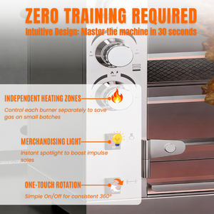 Efficiënt en snel te hanteren infrarood gasrooster oven voor piektijdverbruik - Product Image 2