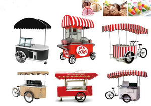 Chariot à glaces mobile avec 10 bacs de congélation indépendants, design personnalisable pour les magasins de crème glacée commerciaux - Product Image 4
