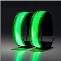 Gelang LED Baru Grosir, Lampu Reflektor USB, Gelang LED Menyala, Gelang Tangan LED untuk Anak-Anak dan Dewasa dengan Baterai