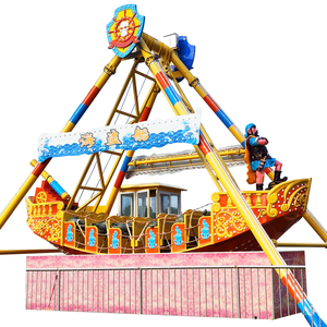 Emocionantes juegos de paseos en barco <span class=keywords><strong>pirata</strong></span> para diversión Feria Parque de entretenimiento Fibra de vidrio duradera Metal Capacidad para 24 personas 17KW Potencia al aire libre - Product Image 1
