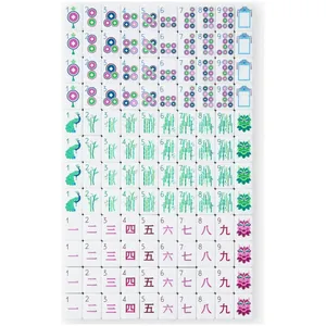 Wholesale Purple <b>Entertainment</b> Luxury 160 Acrylic Mahjong Tiles American Mahjong Block Game - Product Image 4