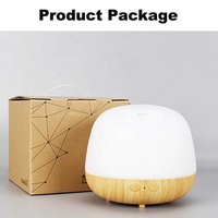 Humidificateur d'air de diffuseur d'arome de base de couleur en bois, diffuseur d'huile essentielle électrique pour la décoration à la maison et la purification d'air