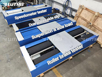 LUTRO - Ligne de test automobile 3-en-1, testeur de freinage et de glissement latéral pour garage de réparation automobile