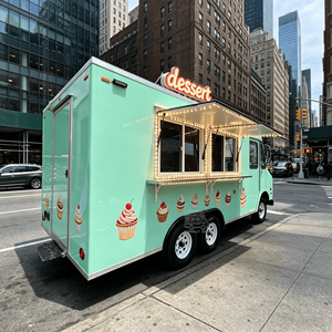 Commercial Window Food Truck Coffee <b>Trailer</b> Bakery Snack Cart Juice Concession Street Van - Product Image 5
