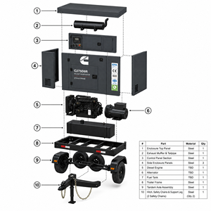 เครื่องกำเนิดไฟฟ้าดีเซล Super Silent 25kva ที่ได้รับการรับรอง พร้อมเครื่องยนต์ Perkin รุ่น 404d-22g สตาร์ทอัตโนมัติ ATS ควบคุมระยะไกล - Product Image 5