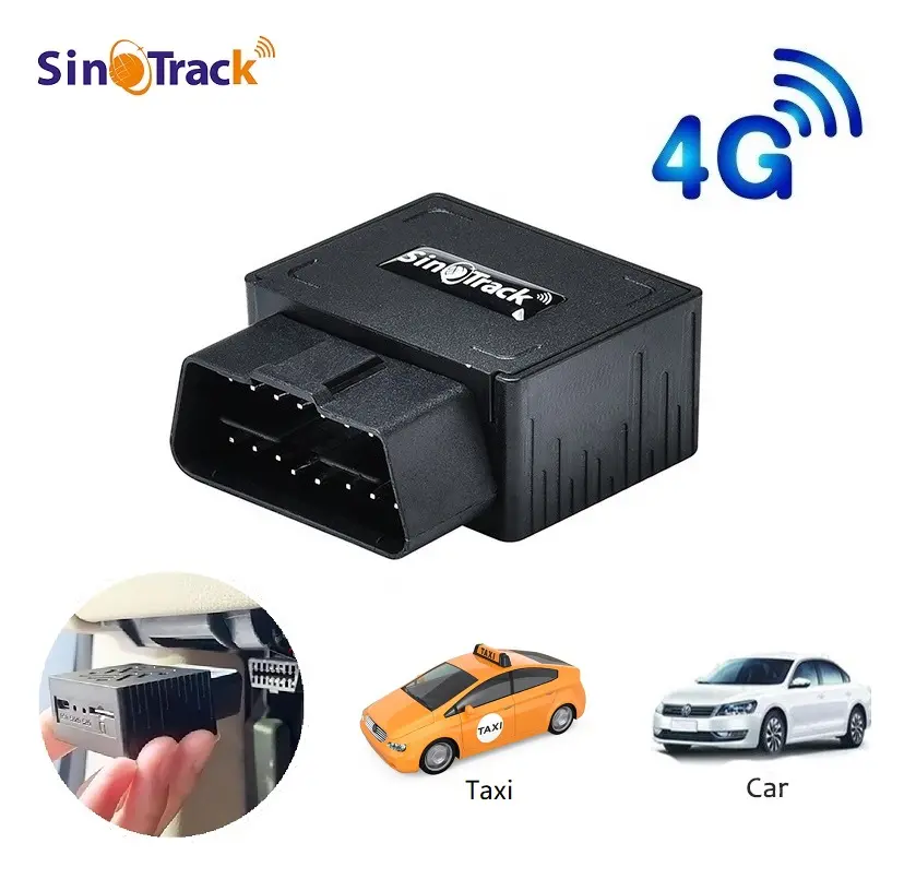 SinoTrack Pelacak GPS 902LA 4G OBD II, Perangkat GSM LTE CAT1 Waktu Sebenarnya Pelacak Mobil Asia Tenggara Vietnam Thailand Indonesia