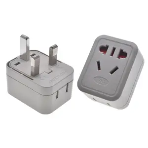 AU to UK plug adapter EU to Type-G Converter Built-in safety shutter China to Singapore Power Adapter For Traveling Dubai