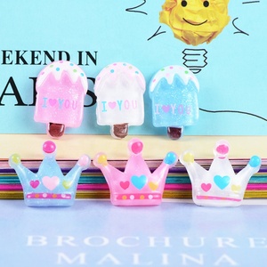 Paso sico เรซิ่นมงกุฎเจลลี่สีลูกกวาด20มม. อุปกรณ์ทำเล็บ3D น่ารักอุปกรณ์ตกแต่งเล็บดีไซน์3D - Product Image 1