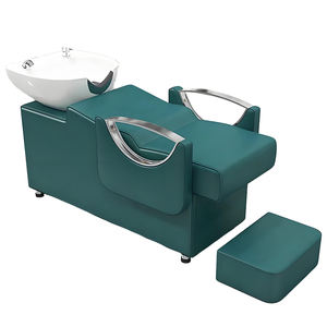 Venta al por mayor moderna peluquería champú <span class=keywords><strong>cama</strong></span> fabricante de cerámica personalizada lavabo cabeza semirreclinable terapia barbería <span class=keywords><strong>cama</strong></span> de lavado - Product Image 6