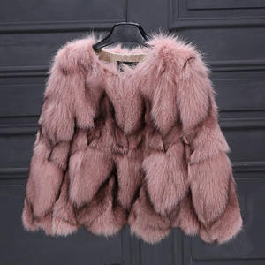 Abrigo de piel Real personalizado para mujer, moda de invierno, piel de zorro, vientre y piernas, abrigo de piel - Product Image 5