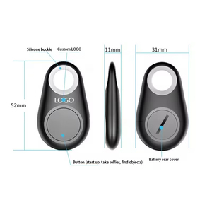 Mini <span class=keywords><strong>traceur</strong></span> GPS pour animaux de compagnie et enfants, localisateur Bluetooth intelligent anti-perte, étanche, pour collier, voiture, portefeuille, clés, accessoires en plastique - Product Image 4