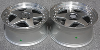 Rines de Diseño Clásico 5x112/120 de 16, 17 y 18 Pulgadas con Borde Profundo, Rines de Aleación Plateados para Autos de Pasajeros BMW, Benz y Mercedes