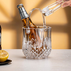 Seau à glace réutilisable <span class=keywords><strong>en</strong></span> acrylique transparent, bac à <span class=keywords><strong>champagne</strong></span>, vin, bière, boissons, sans BPA, pour hôtel, bar, buffet, KTV, fête - Product Image 6