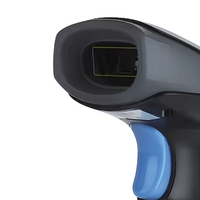 Lecteur de codes-barres QR sans fil avec interface USB, capteur CMOS, vitesse de numérisation de 30 ips, résolution de 5 mil, couleur noir/orange - Lecteur de codes efficace