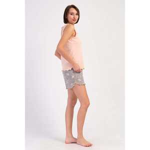 เสื้อกล้ามคอกลมแขนกว้างสำหรับผู้หญิงพร้อมชุดกระโปรงทรงวงรี - Product Image 2